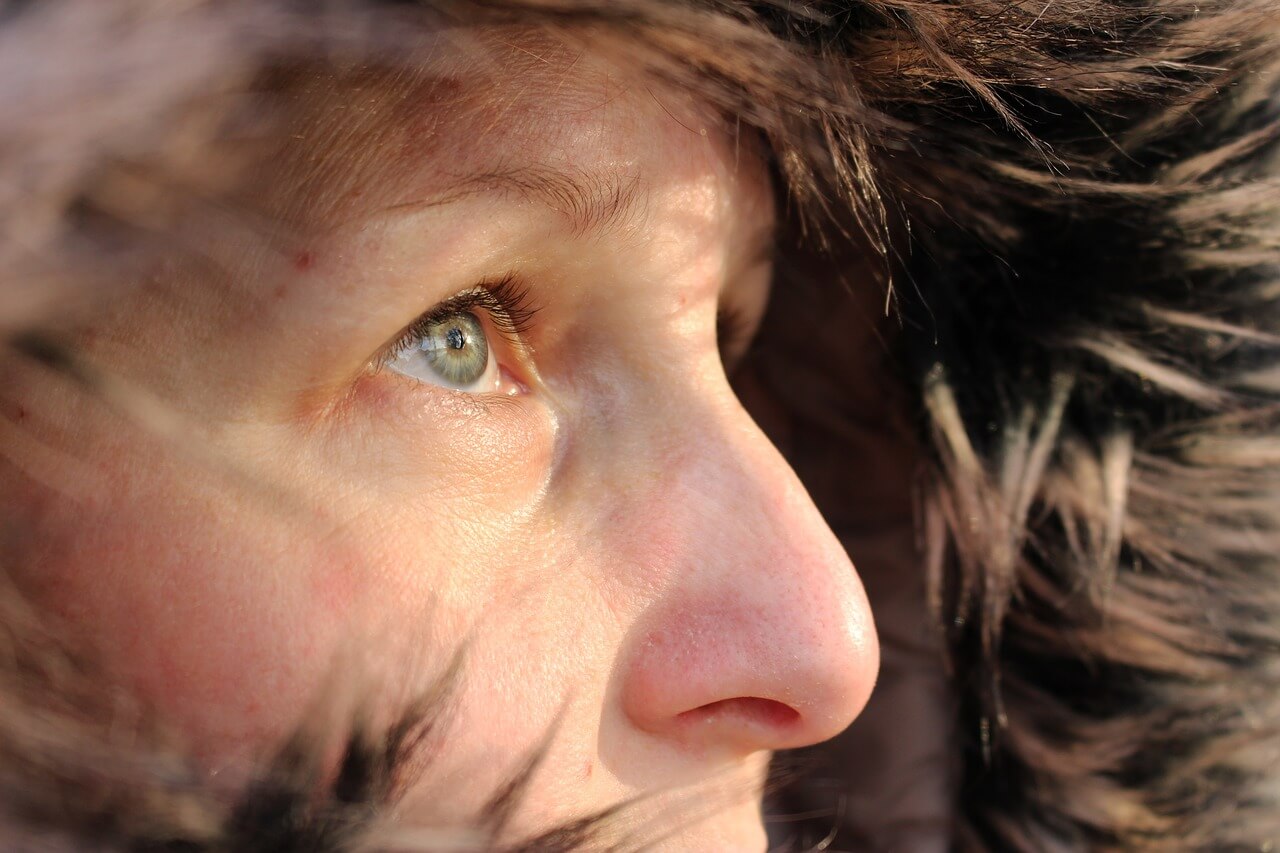 woman fur coat