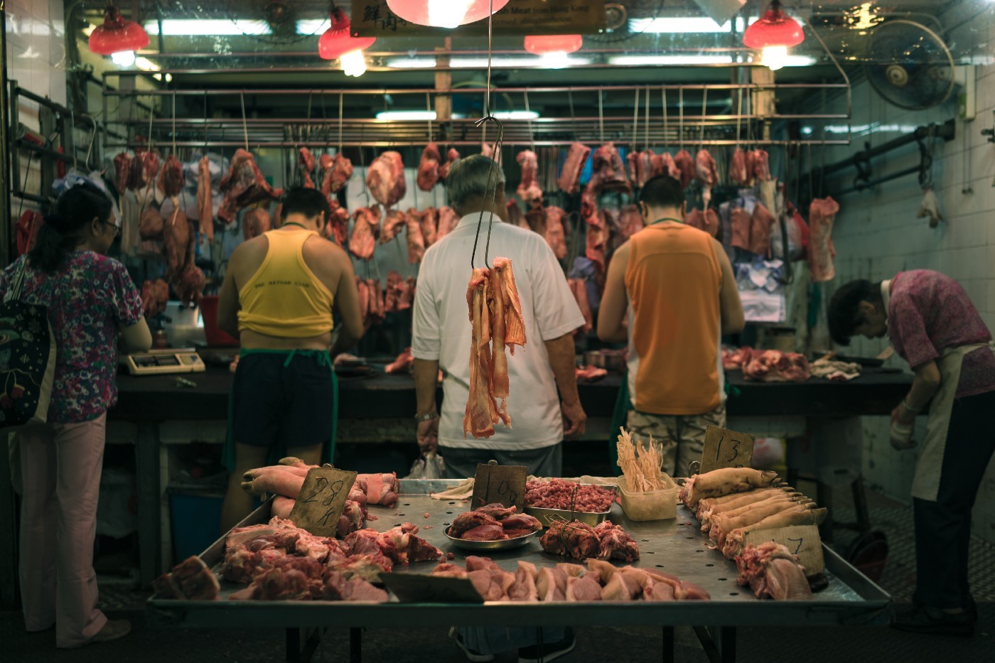 wet market meat