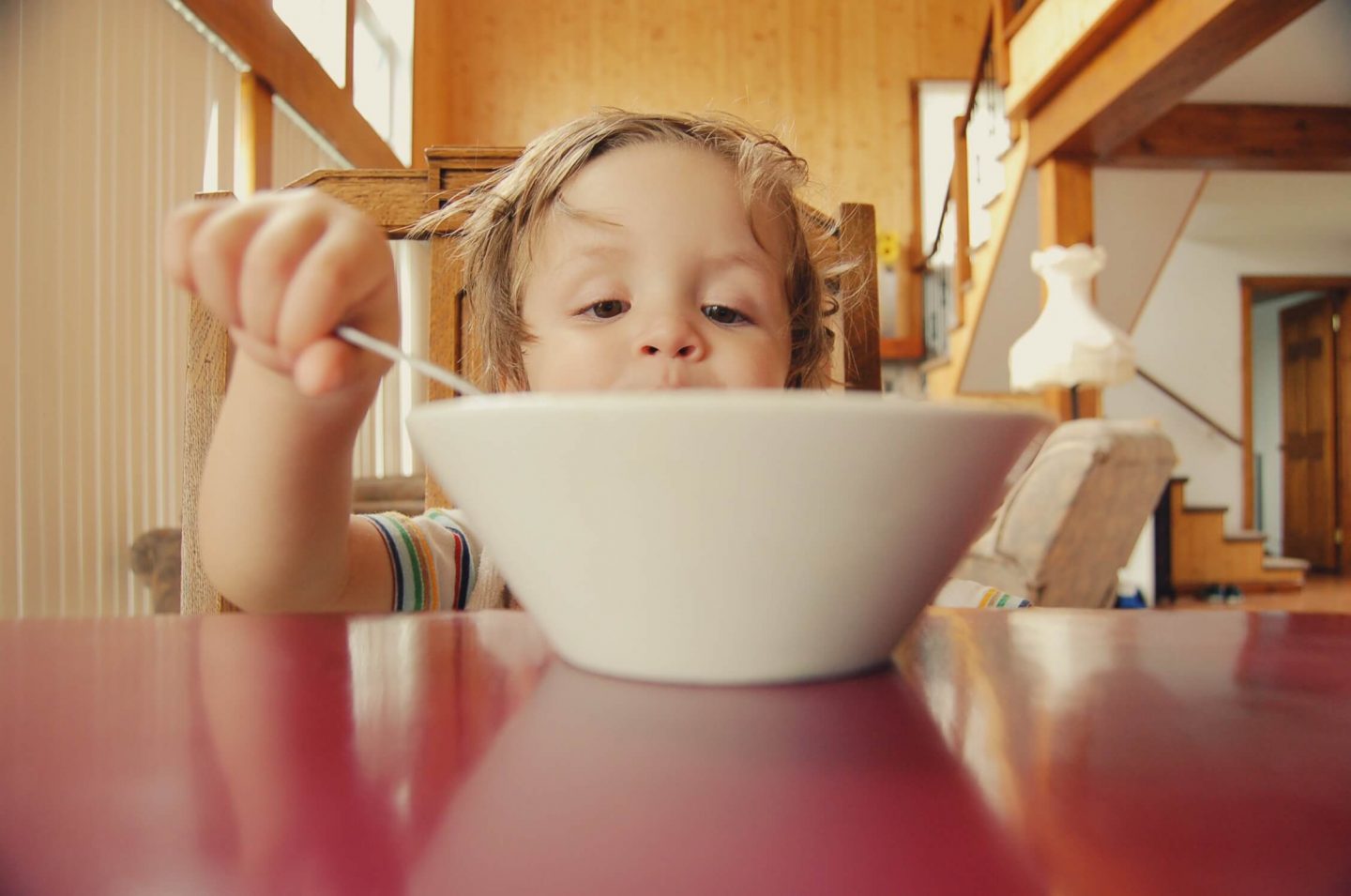 kid eating food