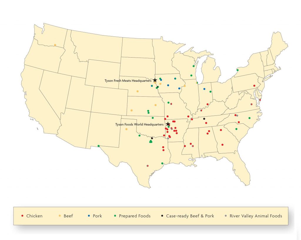 Tyson Foods Locations