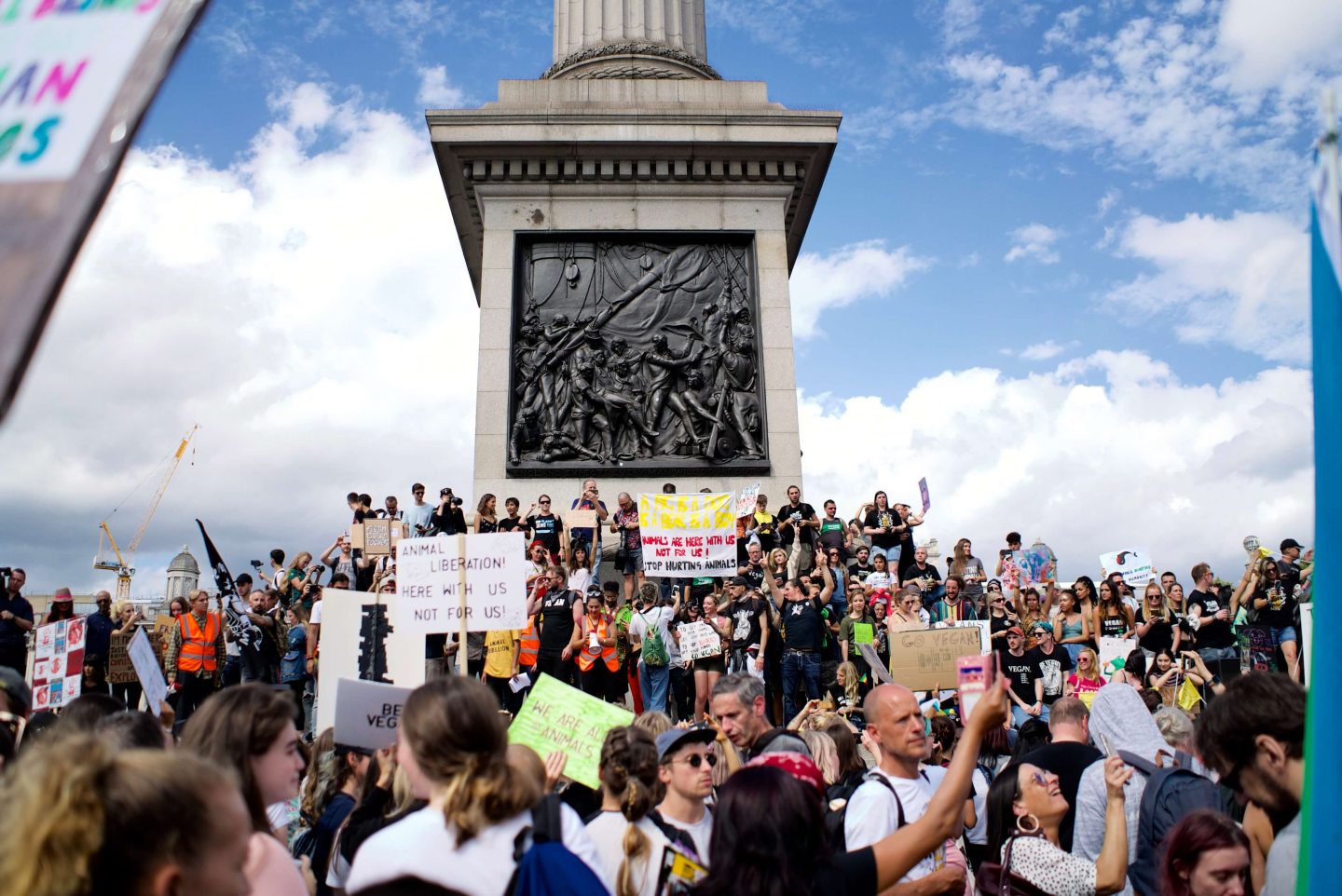 London vegans march