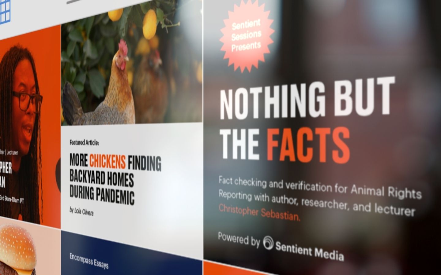 Sentient Media Nothing but the Facts Header