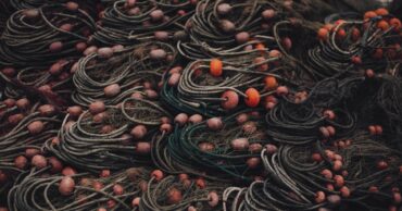 pile of fishing nets