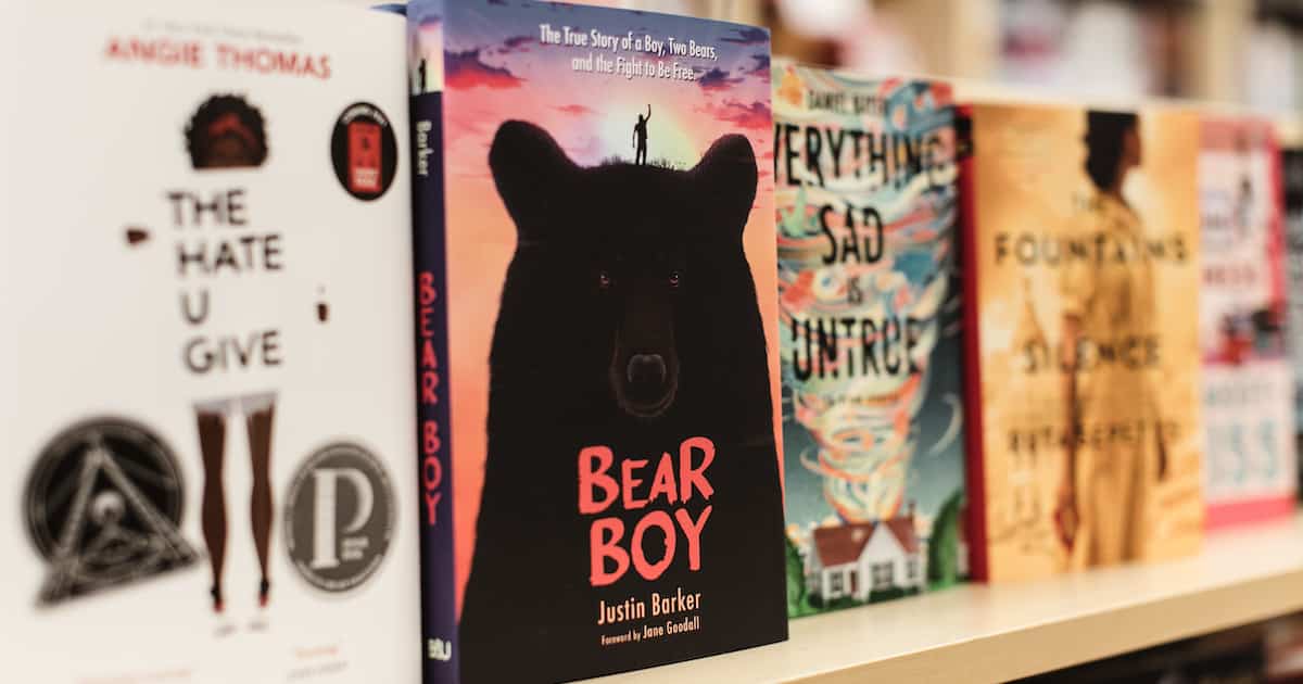 Bear Boy book in a counter, photo by Robin Weir