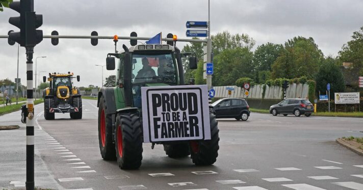 Dutch farmer protest