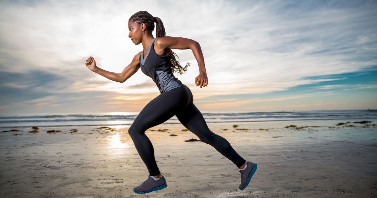What are non-essential amino acids? Woman running