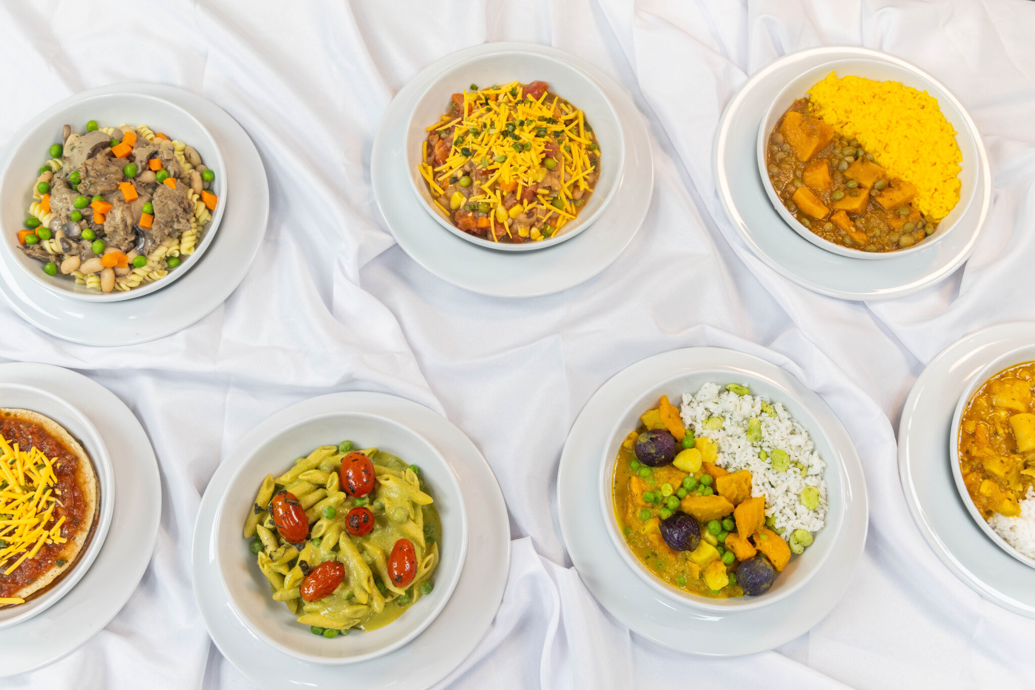 Plant-based dishes that are served to patients at NYC Health + Hospitals