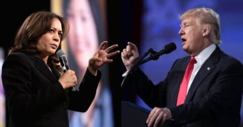 Kamala Harris and Donald Trump