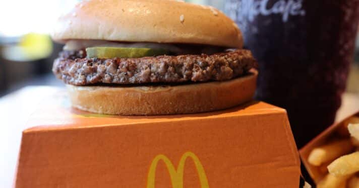 A McDonald's quarter pounder