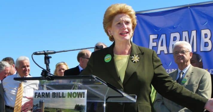 Senator Debbie Stabenow at a 