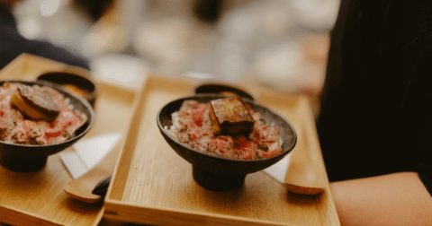 A plant-based dish in a bowl