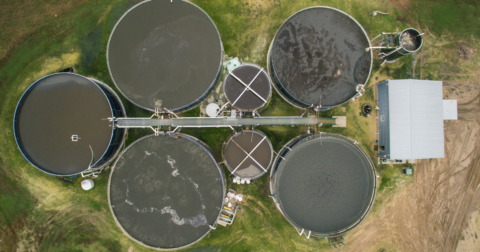 A digester on a farm