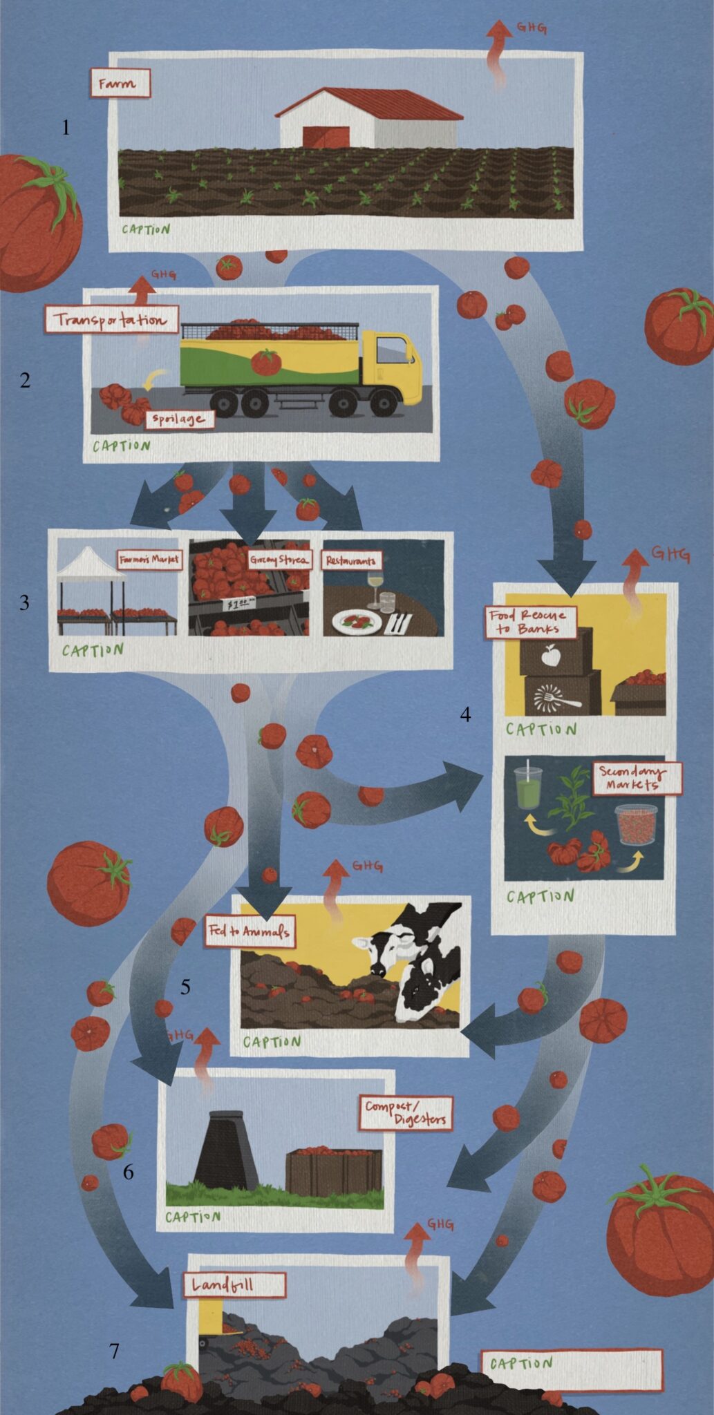 A food waste infographic