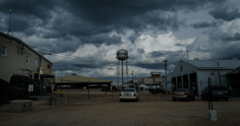 The exterior of a meat and poultry plant