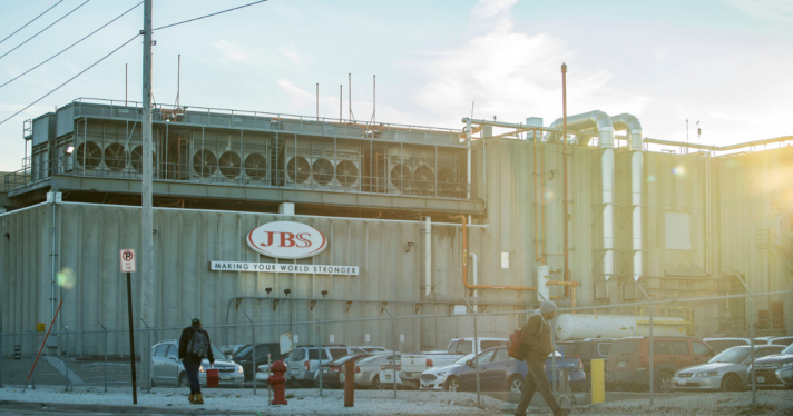 A JBS packing plant