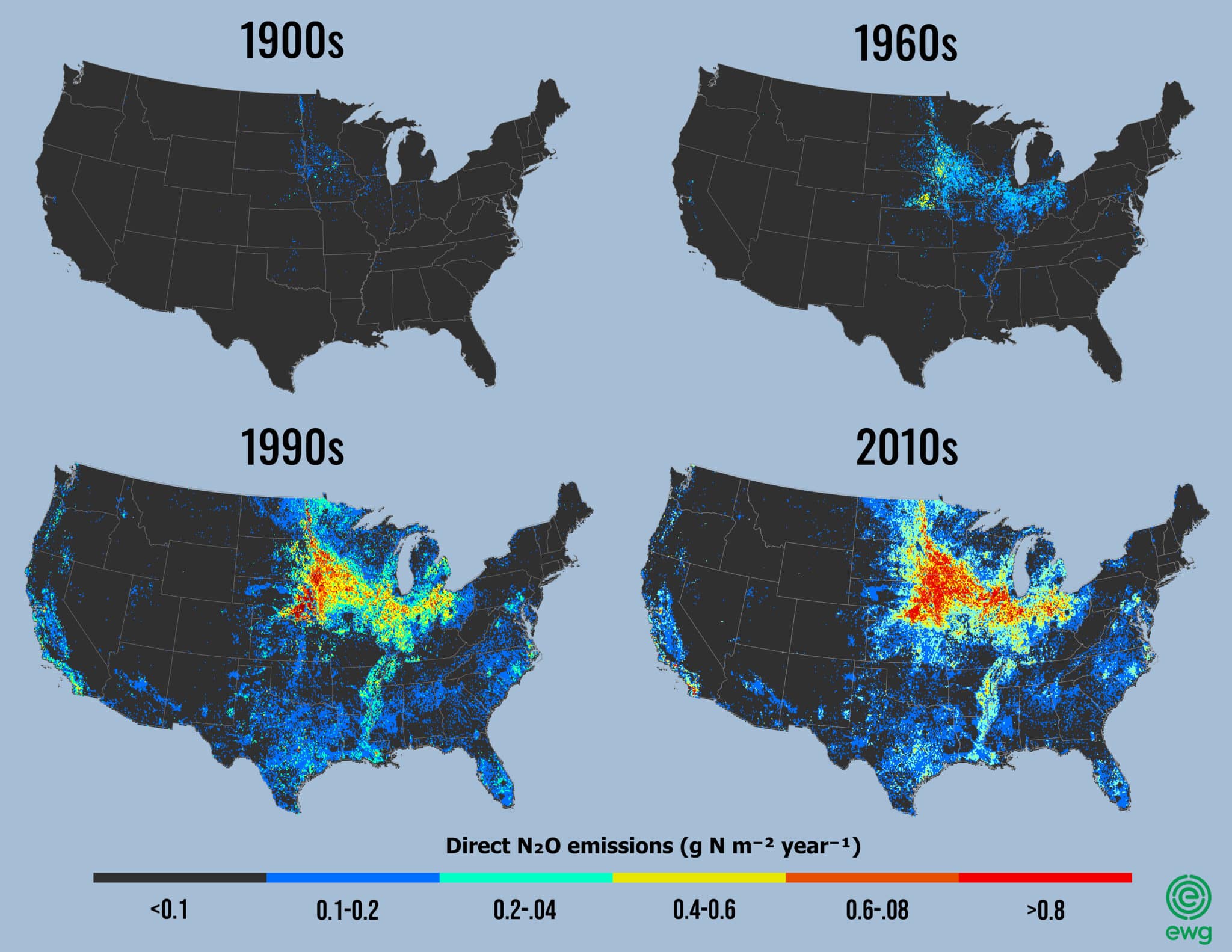 A map of N2o emissions