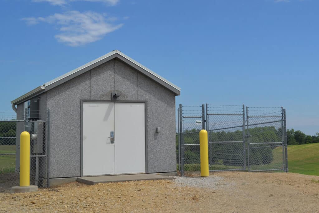 A pumphouse