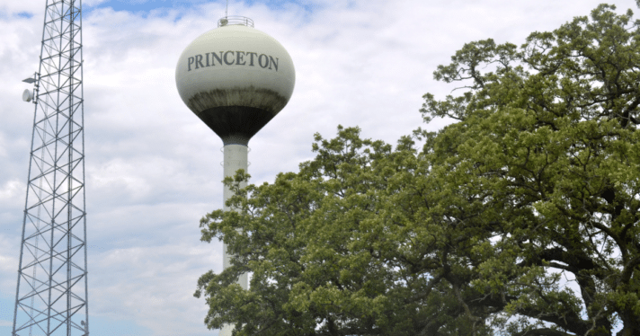 A water tower with 